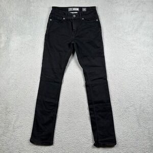 BKE Alec Mens Straight Leg Jeans Black Stretch Denim Size 28R (27x31)